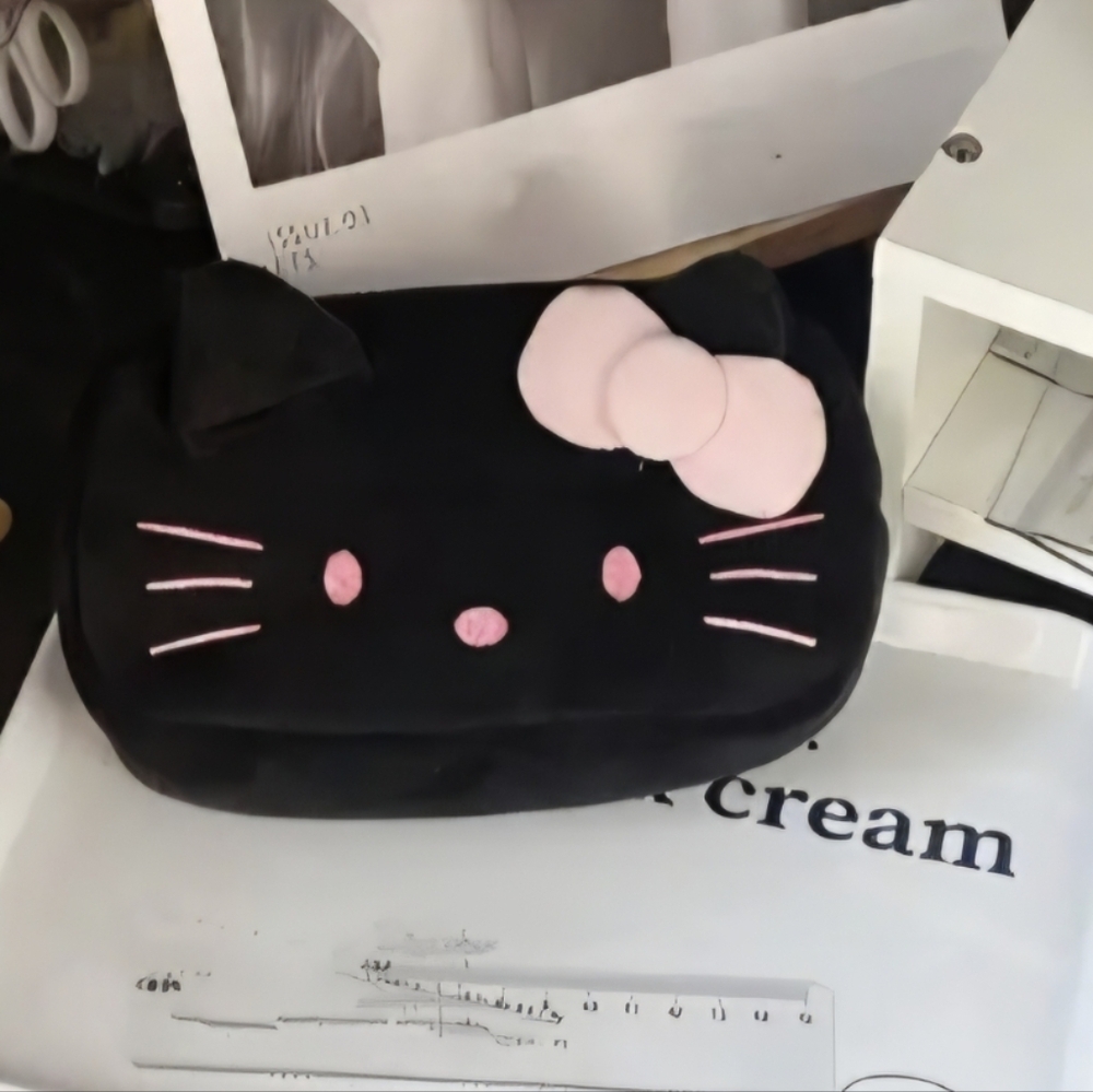NEW Hello Kitty Black Pencil Case